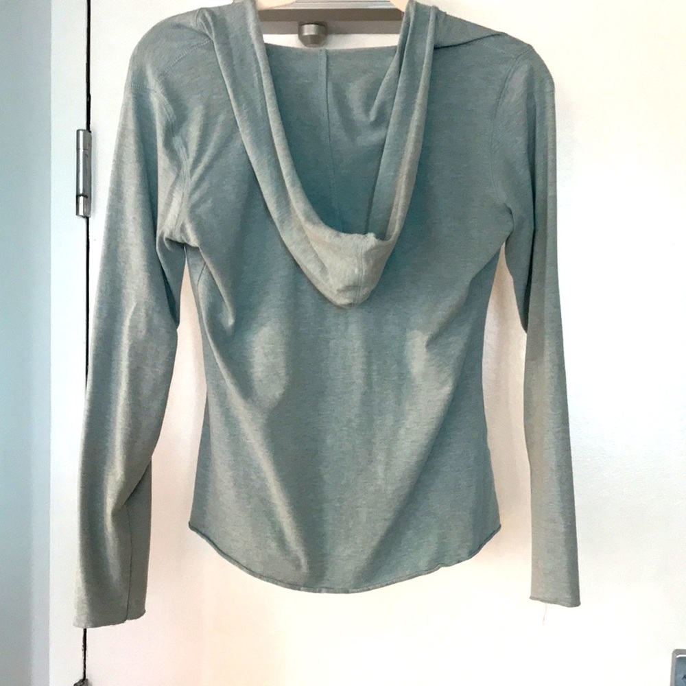 LUCY Soft Cotton Blend Long-sleeve Hoodie. Great Condition. Sea Foam Green. Sz M